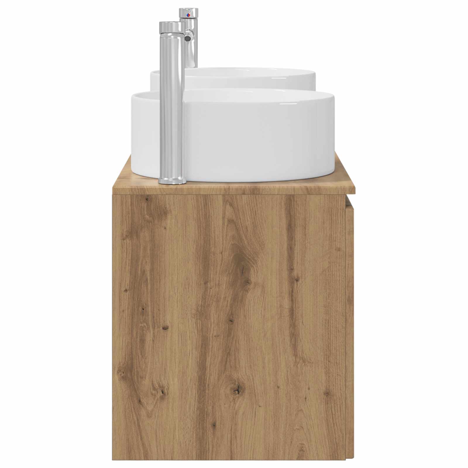 Badkamerkastenset 3 st Artisanaal eiken 49,5 x 44,5 x 65,5 cm - Afbeelding 7