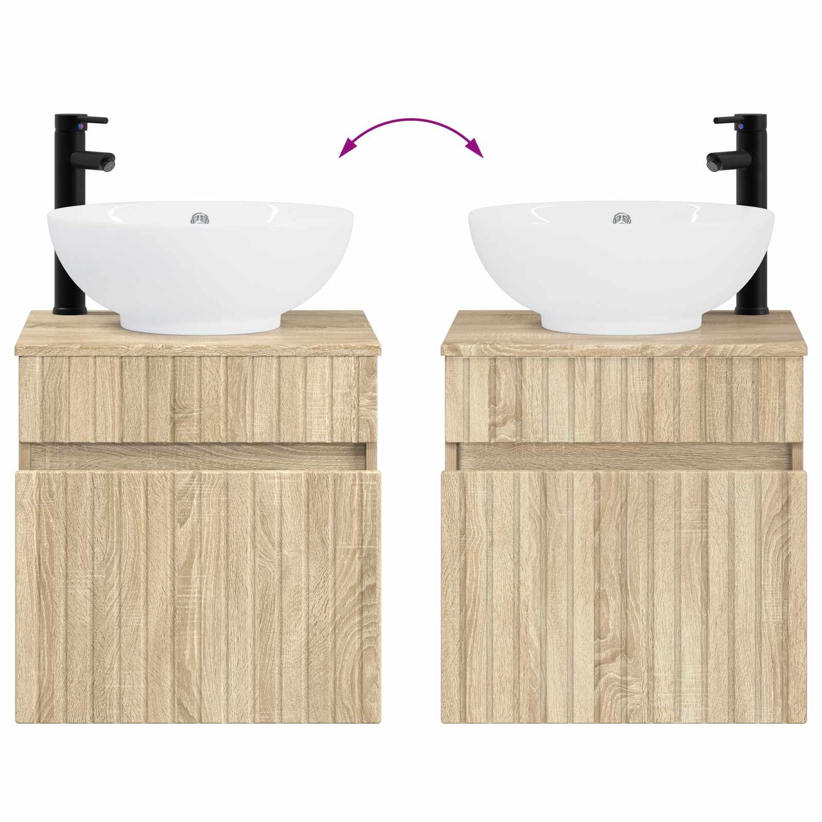 Badkamerkastenset 3 st Sonoma Eiken 49 x 44,5 x 66,5 cm - Afbeelding 10