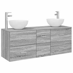 vidaXL Vannitoa kapikomplekt 3 tk Hall Sonoma 49,5 x 35 x 63 cm