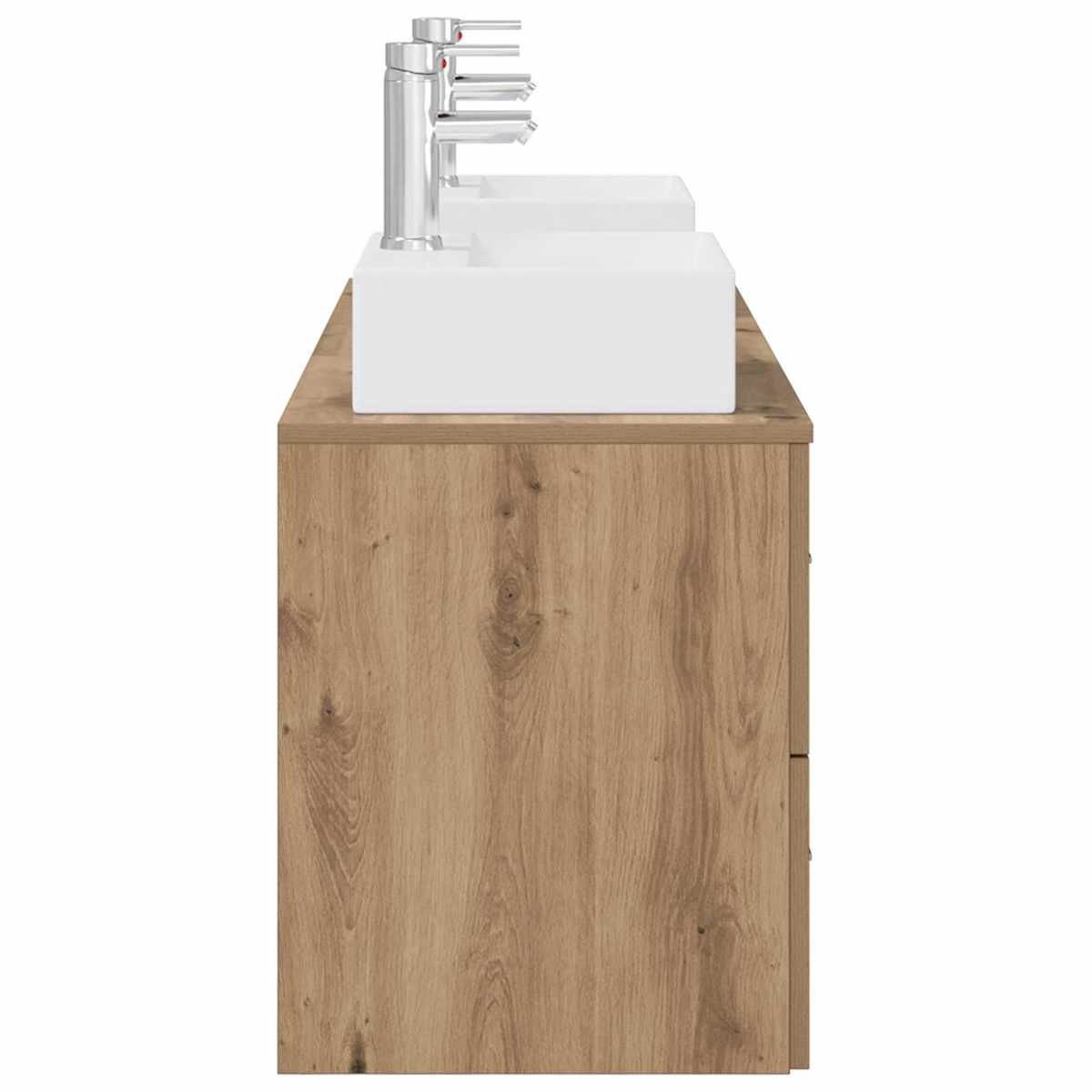Badeværelsesskabsæt 3 stk. 129 x 41 x 79,5 cm - Billede 7