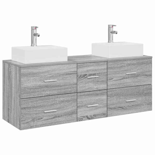 vidaXL Vannitoa kapikomplekt 3 tk Hall Sonoma 49,5 x 41 x 62,5 cm