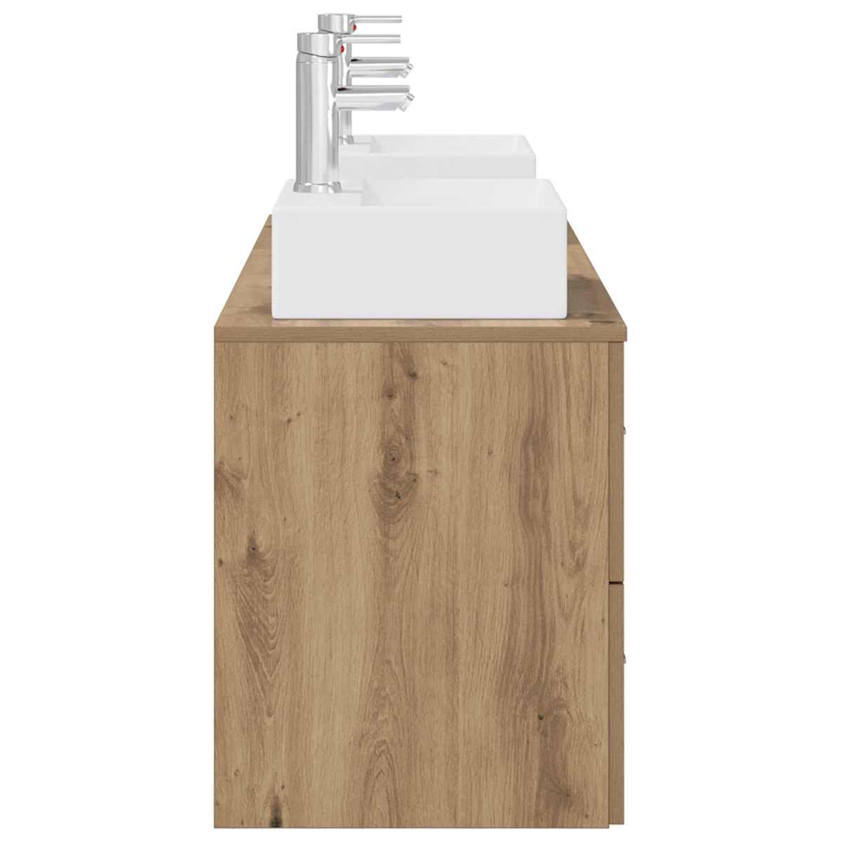 Badeværelsesskabsæt 3 stk. 129 x 41 x 79.5 cm - Billede 6