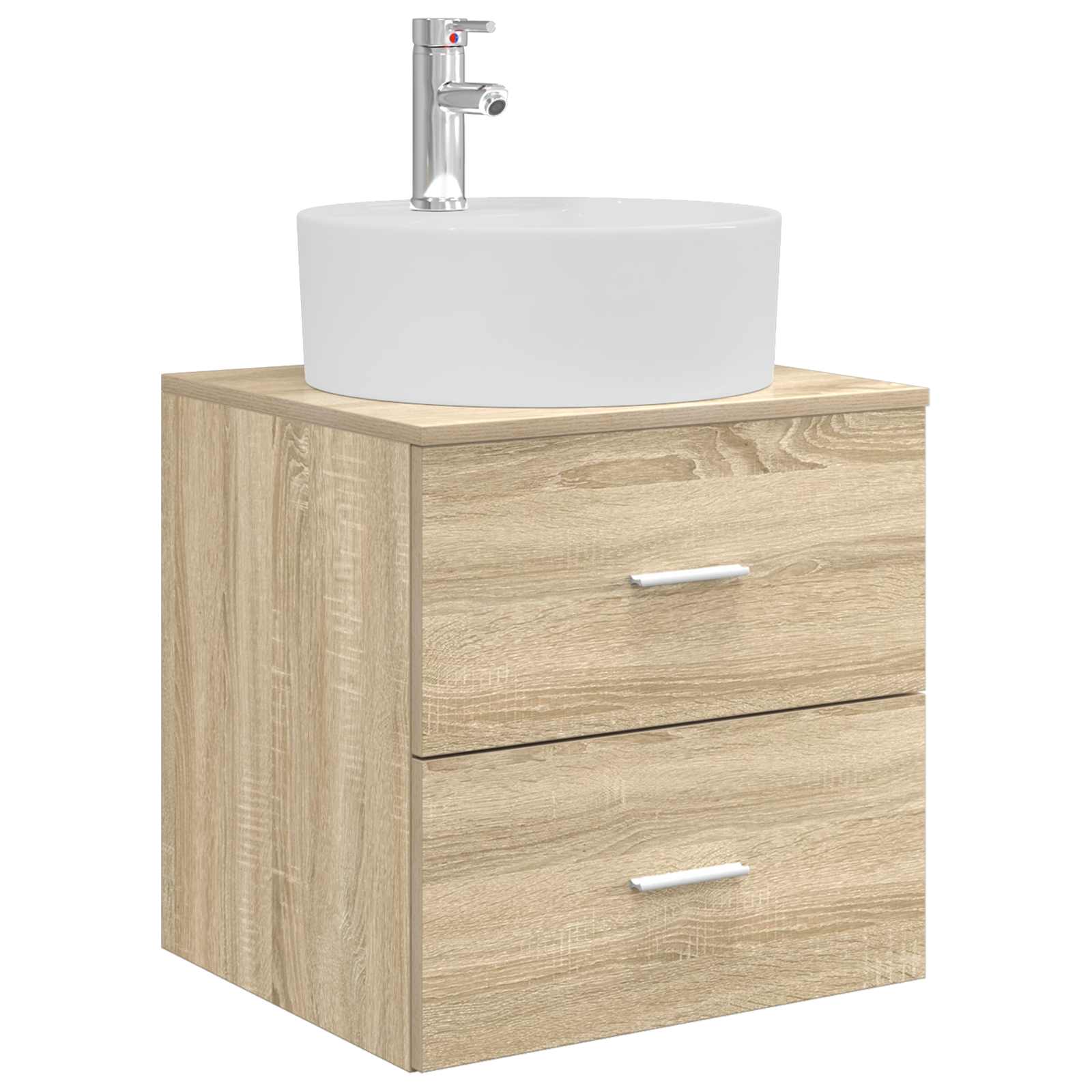 Sada koupelnových skříněk 3 ks Dub sonoma 161.5 x 44.5 x 82 cm 3405869