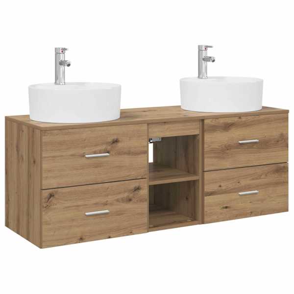 vidaXL Vannitoa kapikomplekt 3 tk Artisan tamm 49,5 x 44,5 x 65 cm