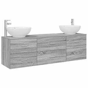 vidaXL Vannitoa m&ouml;&ouml;bleset 3 tk Hall Sonoma 49,5 x 44,5 x 65 cm