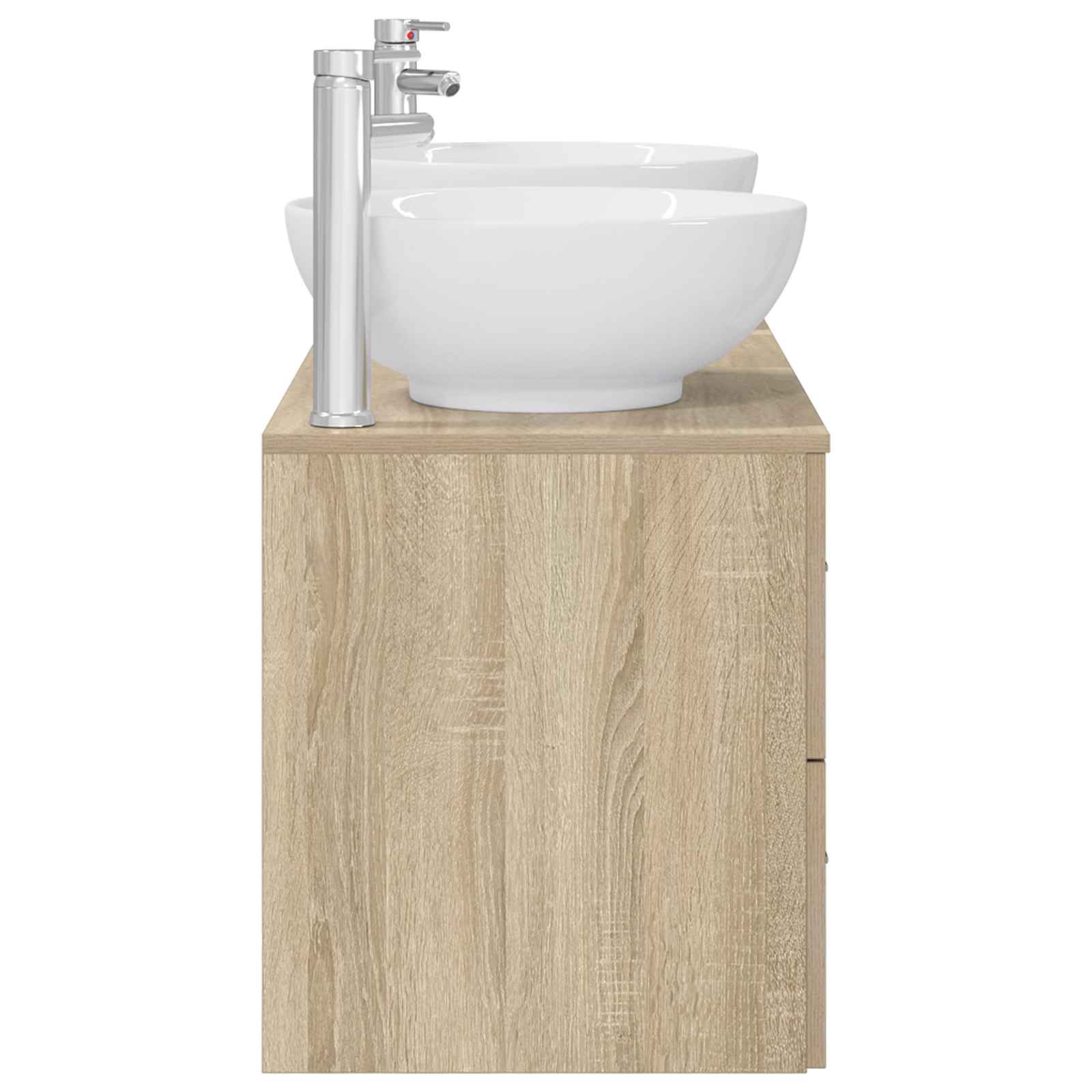 Sada koupelnového nábytku 3 ks Dub sonoma 129 x 44,5 x 80 cm 3405901