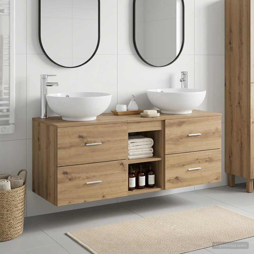 Vannitoa mööbleset 3 tk Artisan tamm 49,5 x 44,5 x 65 cm
