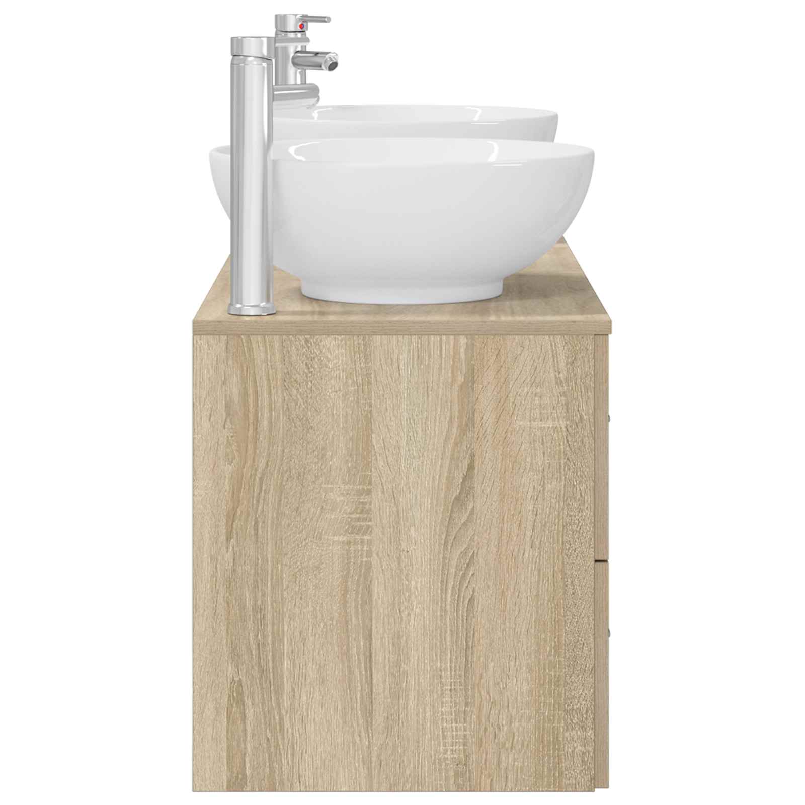 Sada koupelnového nábytku 3 ks Dub sonoma 129 x 44,5 x 80 cm 3405909
