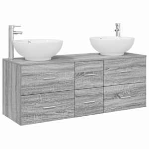 vidaXL Vannitoa m&ouml;&ouml;bleset 3 tk Hall Sonoma 49,5 x 44,5 x 65 cm