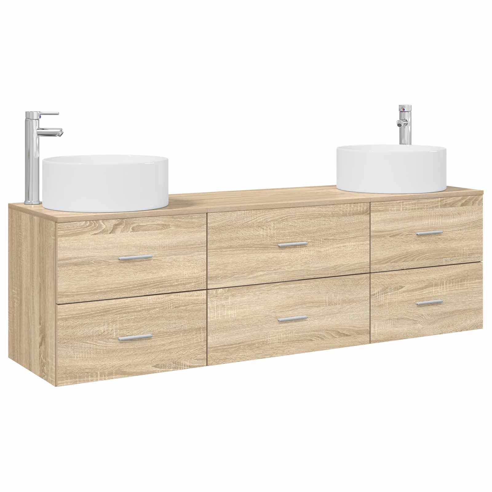 Sada koupelnového nábytku 3 ks Dub sonoma 161,5 x 44,5 x 80 cm 3405941