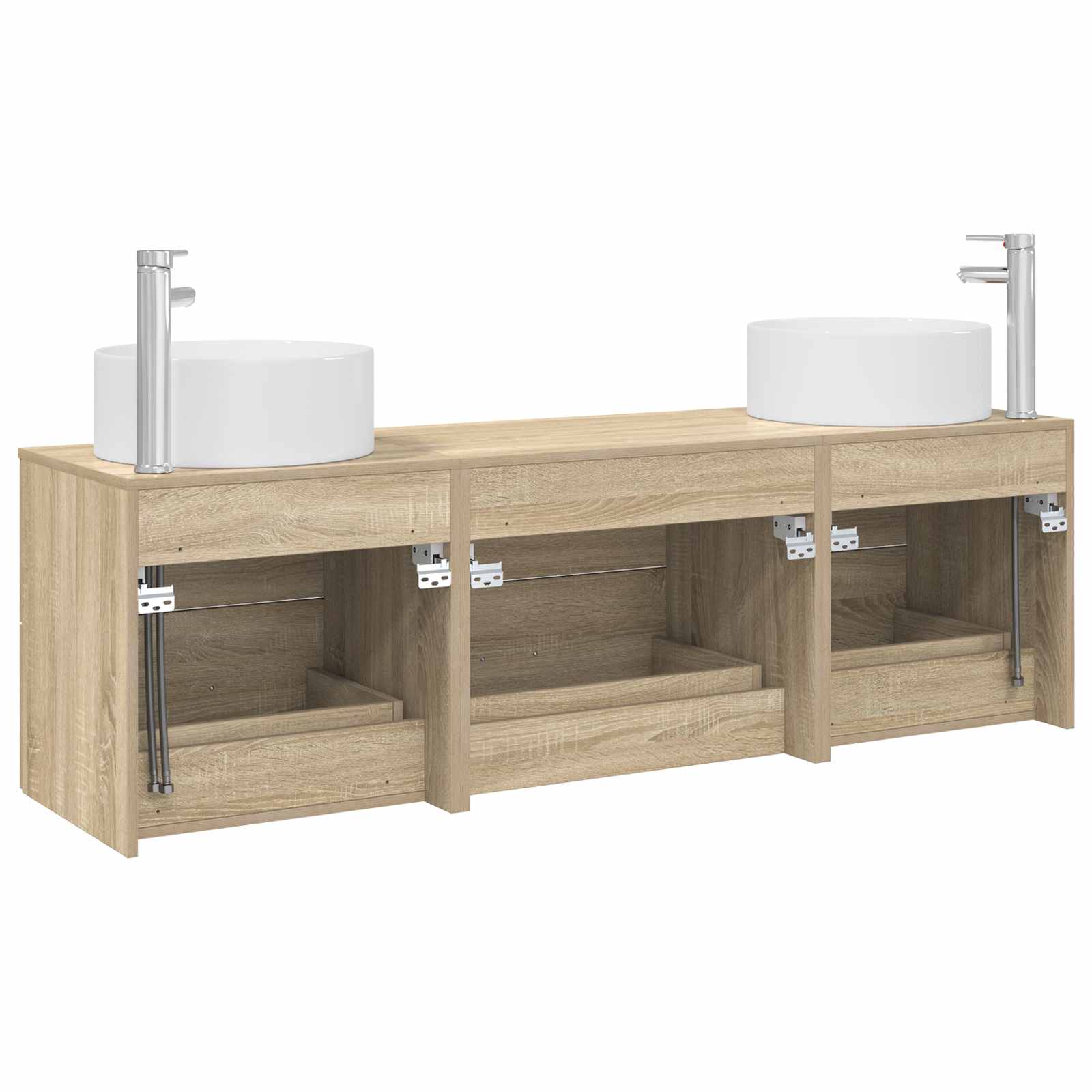 Sada koupelnového nábytku 3 ks Dub sonoma 161,5 x 44,5 x 80 cm 3405941