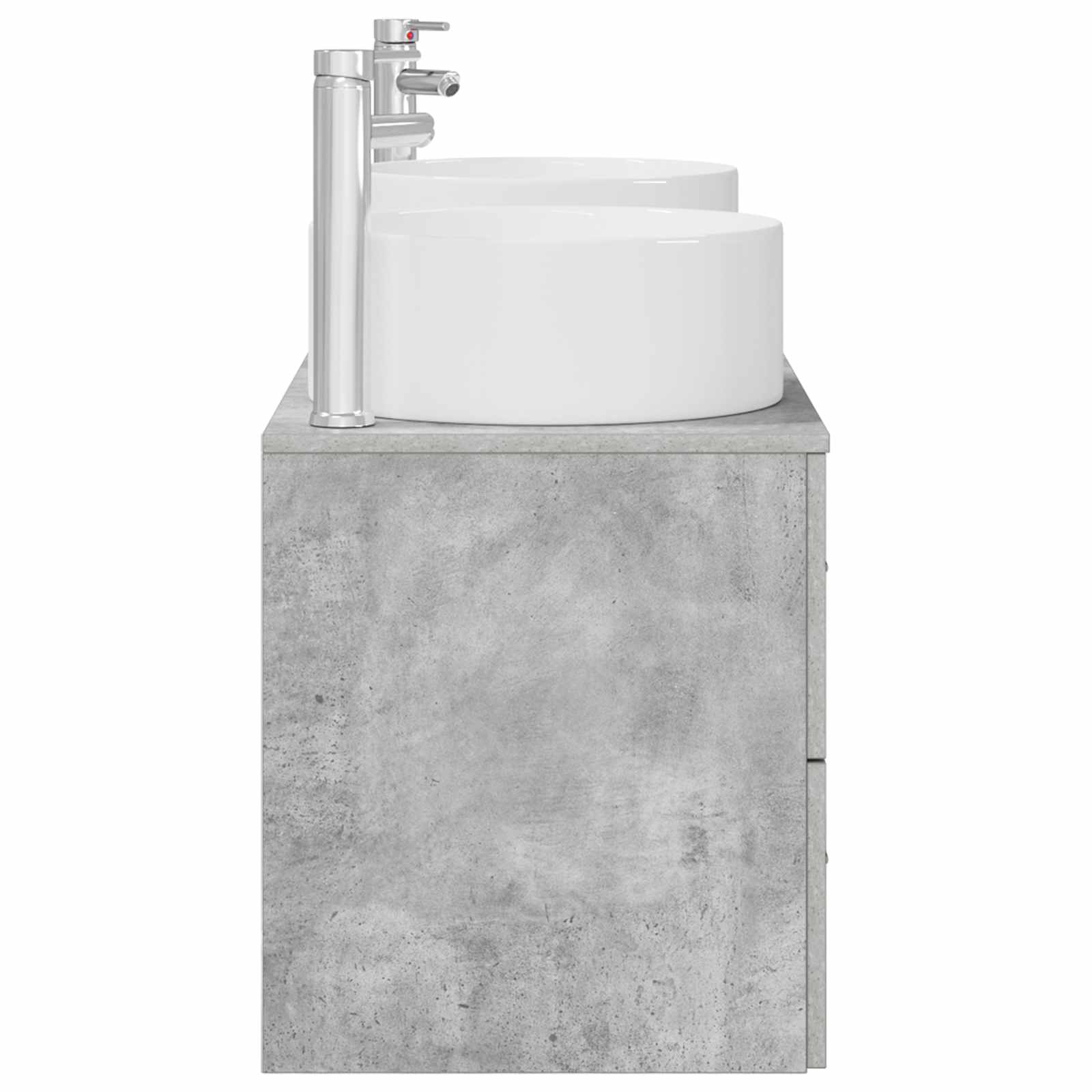 Sada koupelnového nábytku 3 ks Betonově šedá 129 x 44,5 x 80 cm 3405950