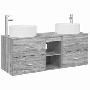 vidaXL Vannitoa m&ouml;&ouml;bleset 3 tk Hall Sonoma 49,5 x 44,5 x 65,5 cm