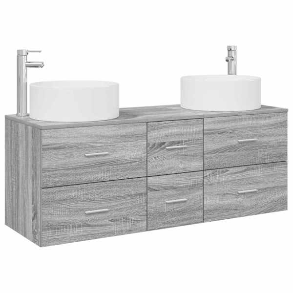 vidaXL Vannitoa m&ouml;&ouml;bleset 3 tk Hall Sonoma 49,5 x 44,5 x 65,5 cm