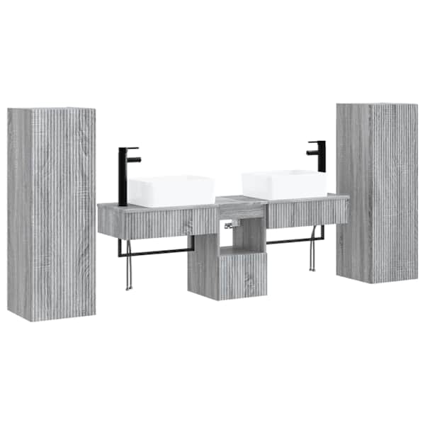 vidaXL Vannitoa m&ouml;&ouml;bleset 5 tk Hall Sonoma 33 x 34,5 x 100 cm