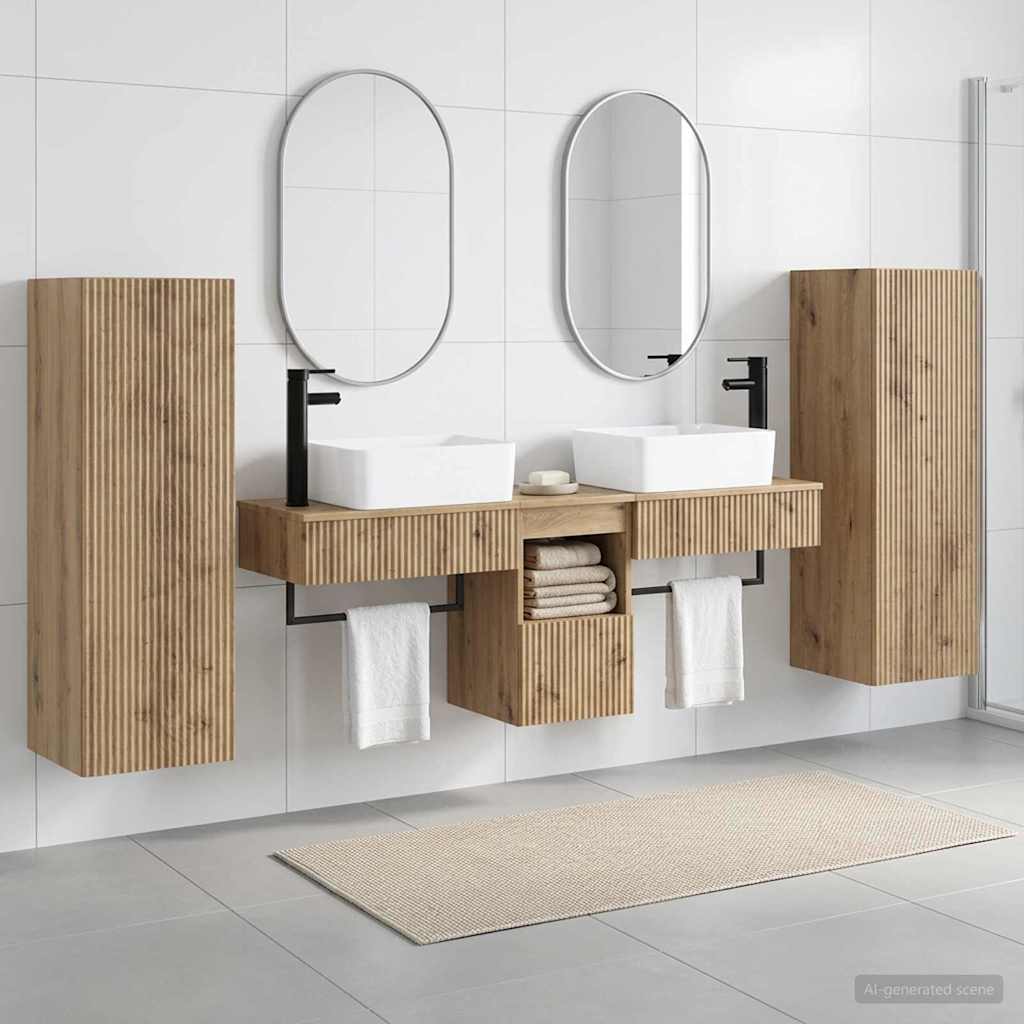 Vannitoa mööbleset 5 tk Artisan tamm 33 x 34,5 x 100 cm