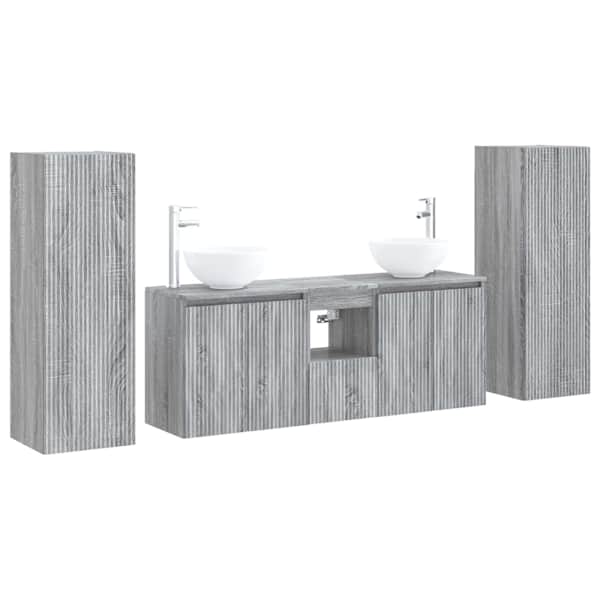 vidaXL Vannitoa m&ouml;&ouml;bleset 5 tk Hall Sonoma 33 x 34,5 x 100 cm