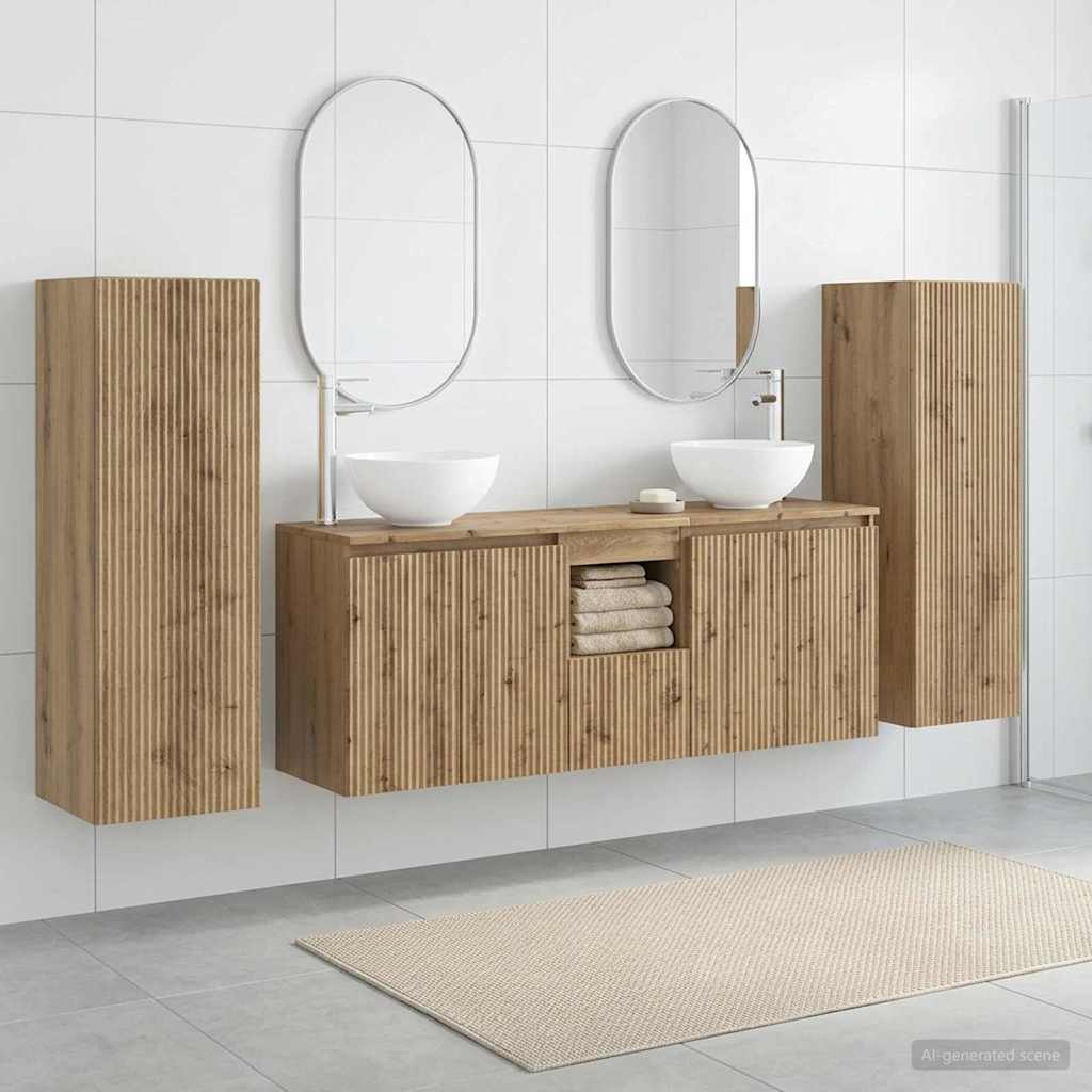 Vannitoa mööbleset 5 tk Artisan tamm 33 x 34,5 x 100 cm