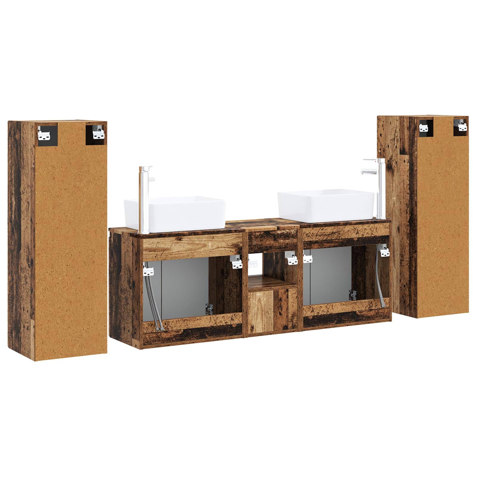 Komplet pohištva za kopalnico 5 kos Star les 33 x 34,5 x 100 cm