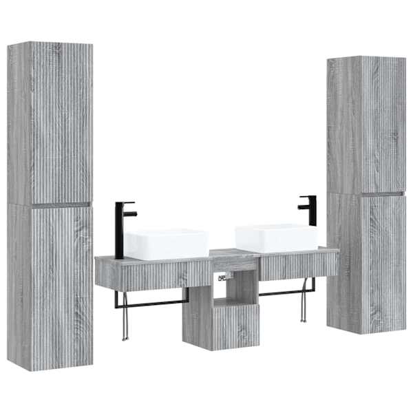 vidaXL Vannitoa m&ouml;&ouml;bleset 5 tk Hall Sonoma 33 x 34,5 x 160 cm