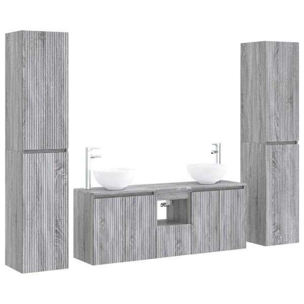 vidaXL Vannitoa m&ouml;&ouml;bleset 5 tk Hall Sonoma 33 x 34,5 x 160 cm