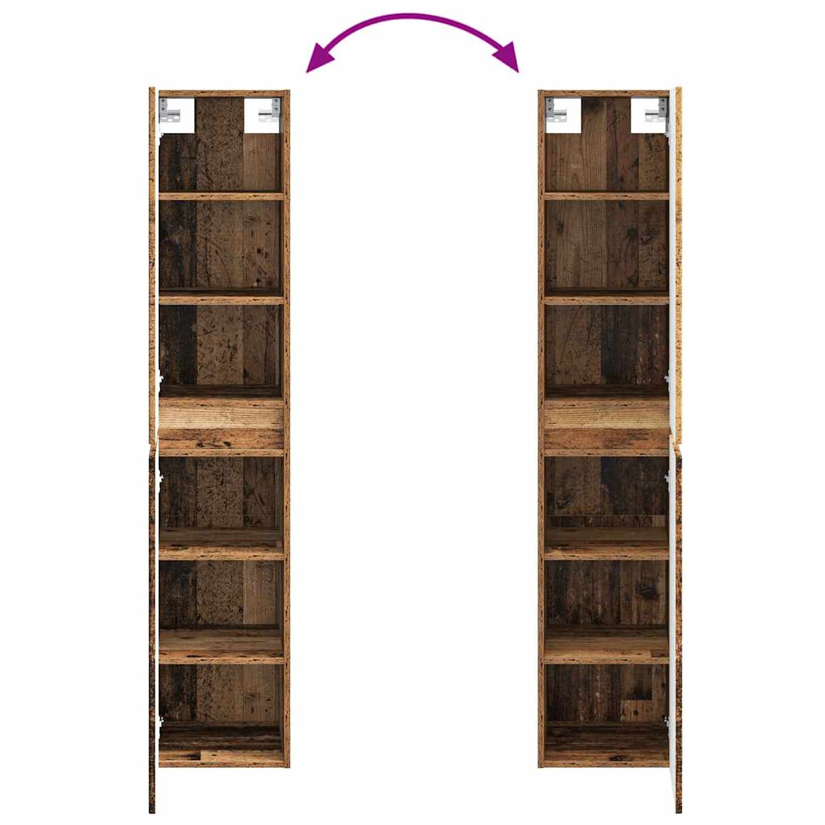 Badeværelsesmøbel sæt 3 stk. 33 x 34,5 x 160 cm - Billede 10