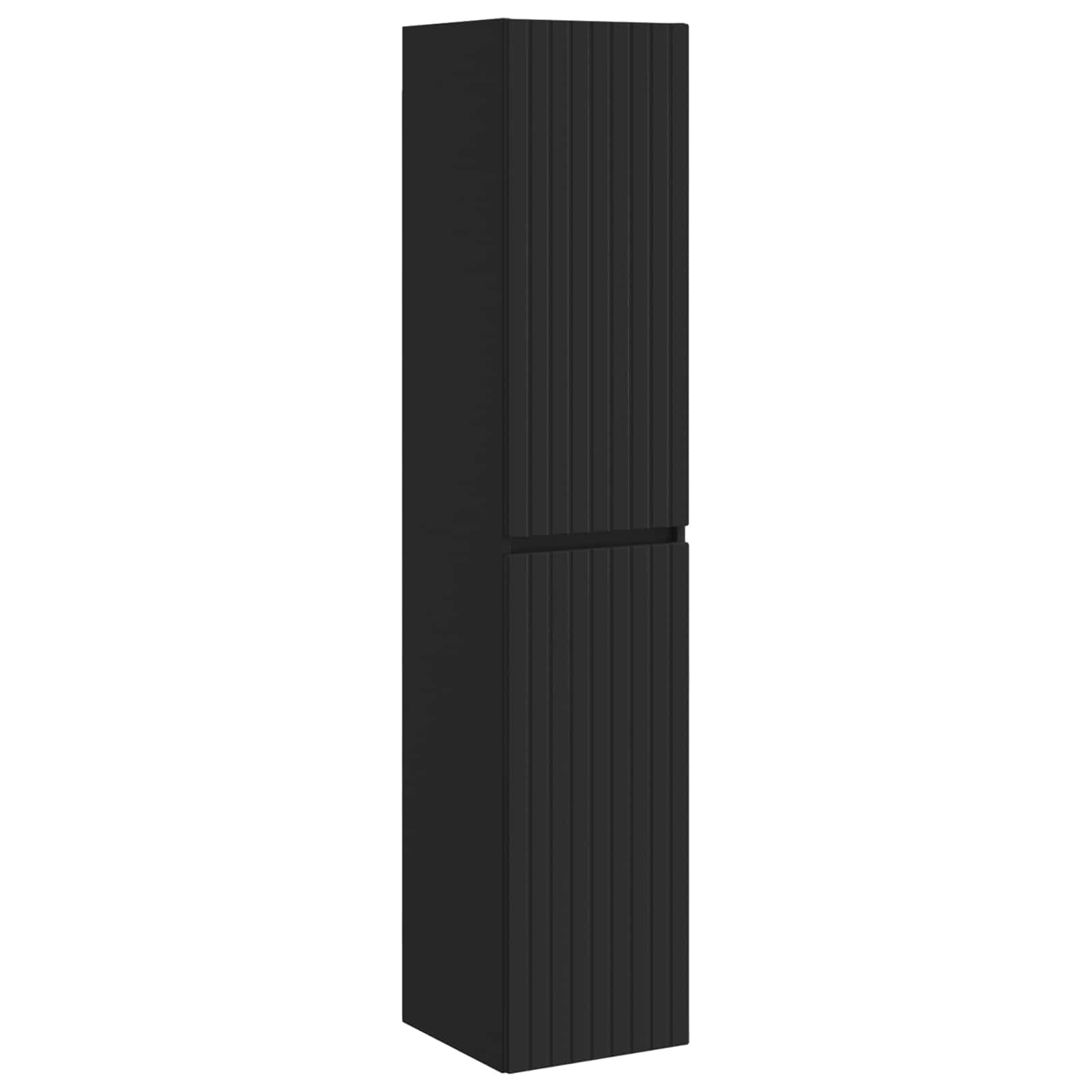 Комплект мебели за баня 3 бр. Черно 33 x 34,5 x 160 см – снимка 4