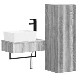 vidaXL Vannitoa m&ouml;&ouml;bleset 2 tk Hall Sonoma 33 x 34,5 x 100 cm