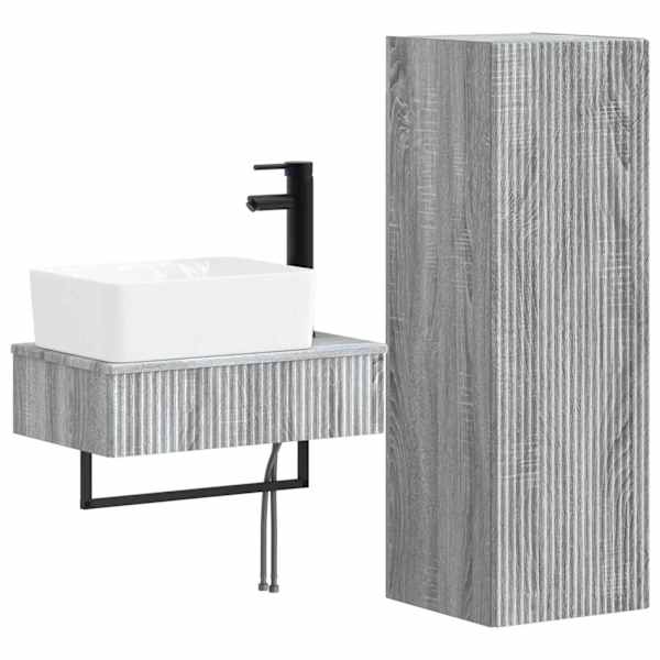 vidaXL Vannitoa m&ouml;&ouml;bleset 2 tk Hall Sonoma 33 x 34,5 x 100 cm