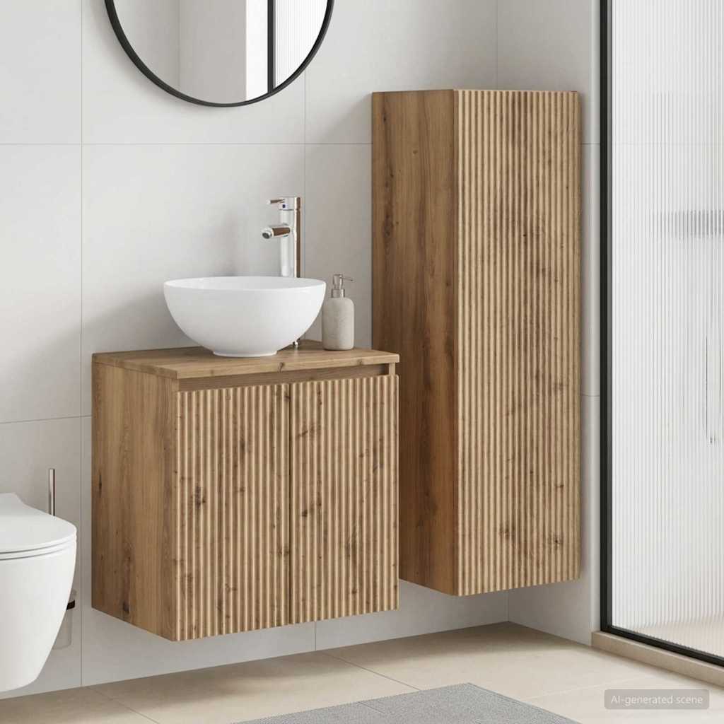 Vannitoa mööbleset 2 tk Artisan tamm 33 x 34,5 x 100 cm