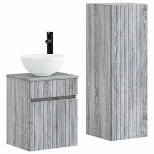 vidaXL Vannitoa m&ouml;&ouml;bleset 2 tk Hall Sonoma 33 x 34,5 x 100 cm