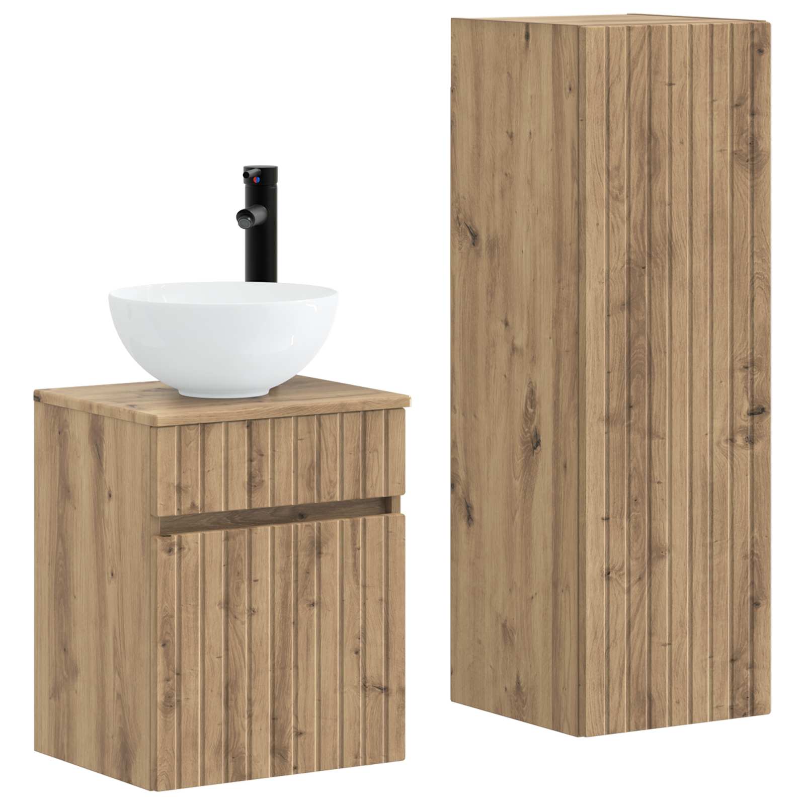 Vannitoa mööbleset 2 tk Artisan tamm 33 x 34,5 x 100 cm