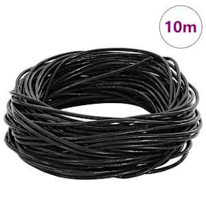Kožený provázek Černá Ø1 mm x 10 m Kůže - obrázek 2