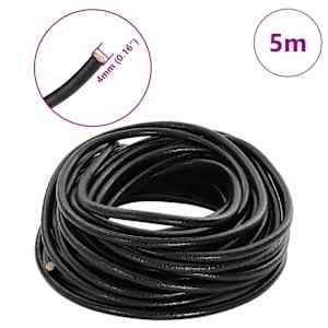 Kožený provázek Černá Ø4 mm x 5 m Kůže - obrázek 7