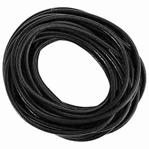 Kožený provázek Černá Ø4 mm x 10 m Kůže - obrázek 3