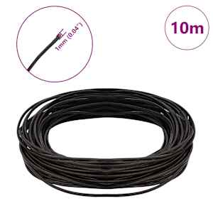 Kožený provázek Tmavě hnědá Ø1 mm x 10 m Kůže - obrázek 7