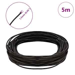 Kožený provázek Tmavě hnědá Ø1,5 mm x 5 m Kůže - obrázek 7