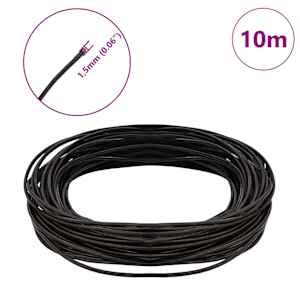 Kožený provázek Tmavě hnědá Ø1,5 mm x 10 m Kůže - obrázek 7
