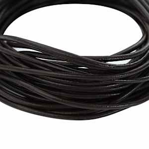 Kožený provázek Tmavě hnědá Ø2,5 mm x 10 m Kůže - obrázek 4