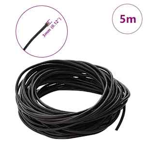 Kožený provázek Tmavě hnědá Ø3 mm x 5 m Kůže - obrázek 7