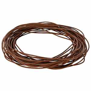 vidaXL Nahk k&ouml;is 1 Helepruun &Oslash;1 mm x 5 m Nahk