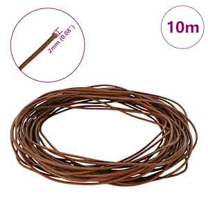 Kožený provázek Světle hnědá Ø2 mm x 10 m Kůže - obrázek 7