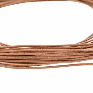 Kožený provázek Hnědá Ø1 mm x 10 m Kůže - obrázek 4