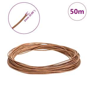 Kožený provázek Hnědá Ø2 mm x 50 m Kůže - obrázek 7