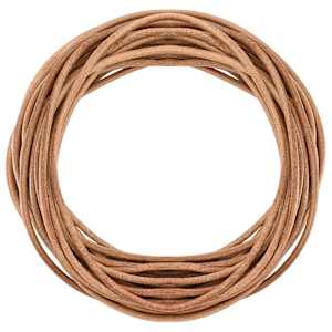 Kožený provázek Hnědá Ø2,5 mm x 10 m Kůže - obrázek 3