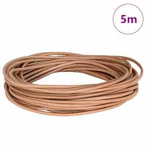 Kožený provázek Hnědá Ø3 mm x 5 m Kůže - obrázek 2