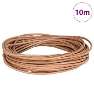 Kožený provázek Hnědá Ø3 mm x 10 m Kůže - obrázek 2