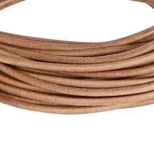 Kožený provázek Hnědá Ø3 mm x 50 m Kůže - obrázek 4