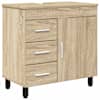 vidaXL Vannitoa peegelkapid Sonoma tamm 60 x 35 x 60 cm Tehispuit