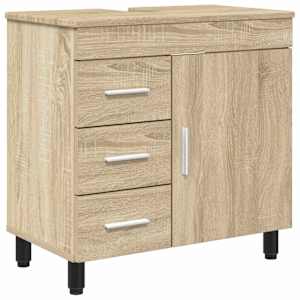 vidaXL Vannitoa peegelkapid Sonoma tamm 60 x 35 x 60 cm Tehispuit
